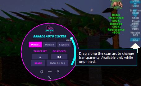 ARKADE Auto Clicker screenshot