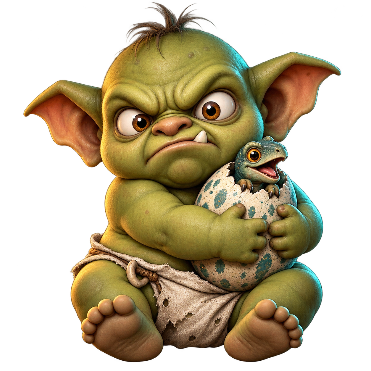 NoMoreOrphans ogre baby mascot